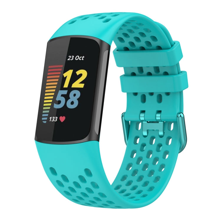 Solid Color Breathable Sports Silicone Watch Band