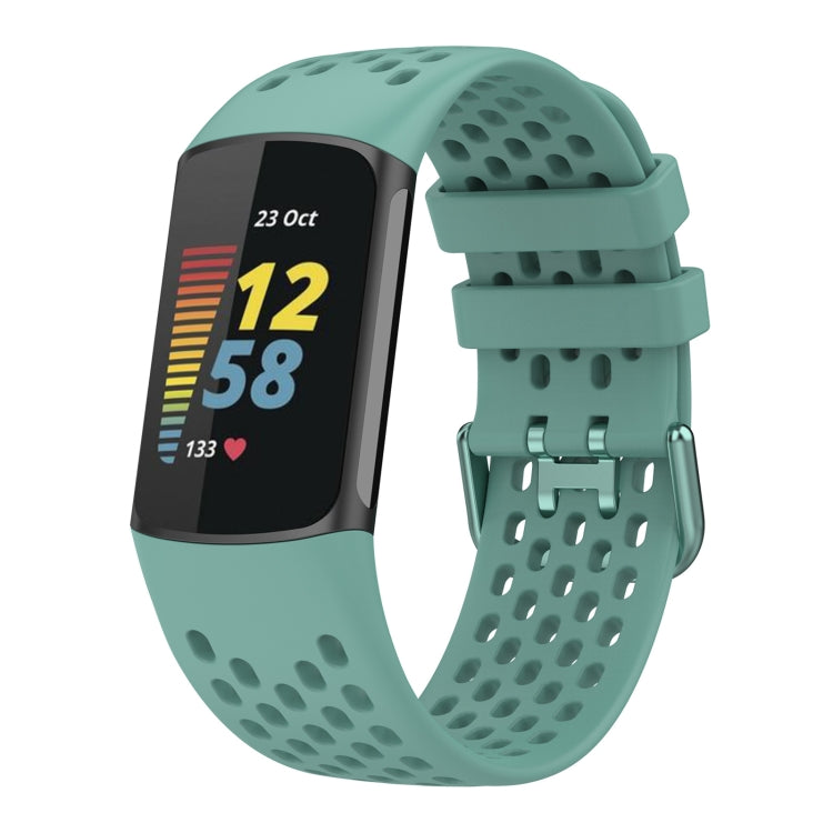 Solid Color Breathable Sports Silicone Watch Band