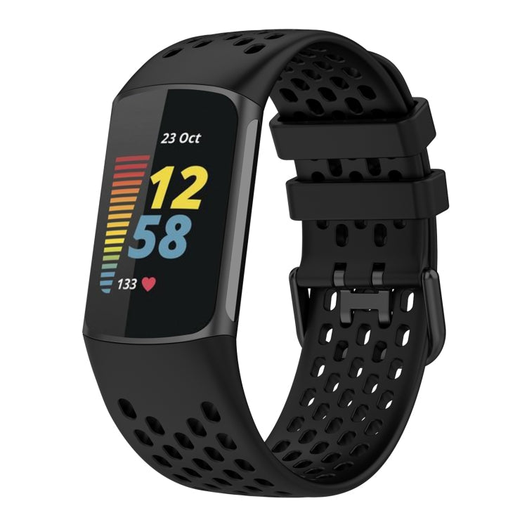 Solid Color Breathable Sports Silicone Watch Band