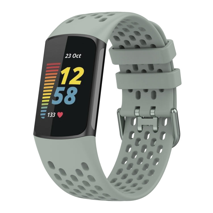 Solid Color Breathable Sports Silicone Watch Band