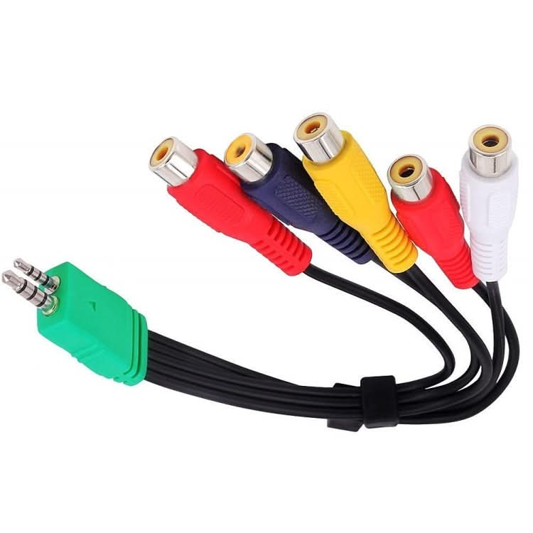 JUNSUNMAY 0.3m 3.5mm + 2.5mm Male to 5 x RCA Female AV Cable Cord for Samsung TV BN39-01154W My Store