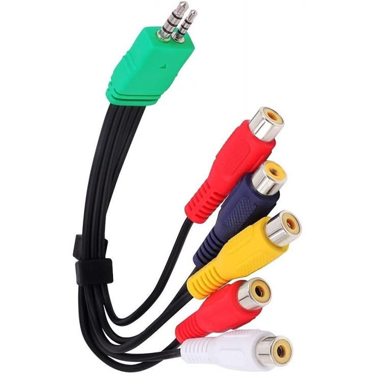 JUNSUNMAY 0.3m 3.5mm + 2.5mm Male to 5 x RCA Female AV Cable Cord for Samsung TV BN39-01154W My Store