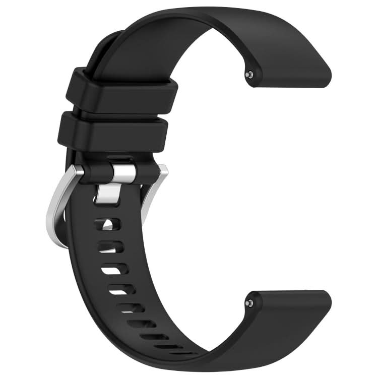 Liquid Glossy Silver Buckle Silicone Watch Band, Series 5