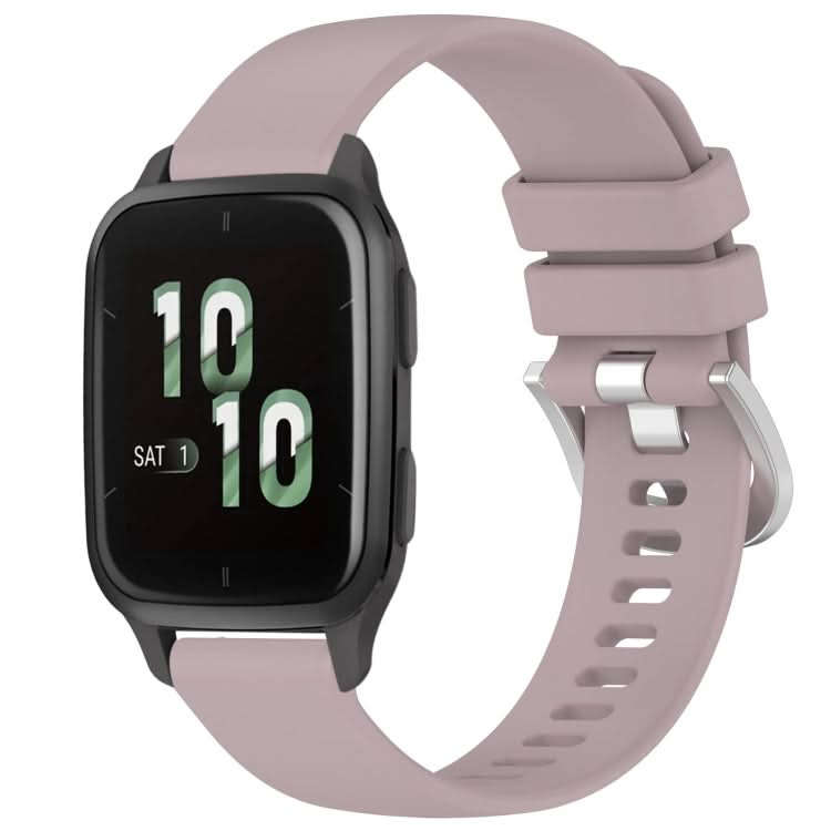 Liquid Glossy Silver Buckle Silicone Watch Band, Series 4