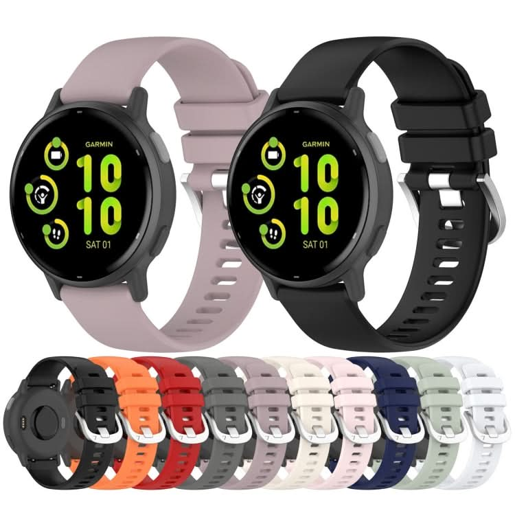 Liquid Glossy Silver Buckle Silicone Watch Band, Series 4