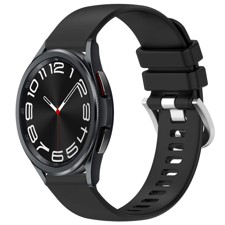 Liquid Glossy Silver Buckle Silicone Watch Band, Series 2