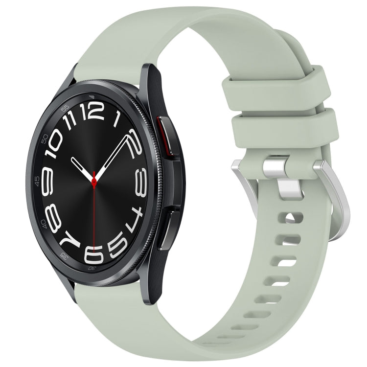 Liquid Glossy Silver Buckle Silicone Watch Band, Series 2