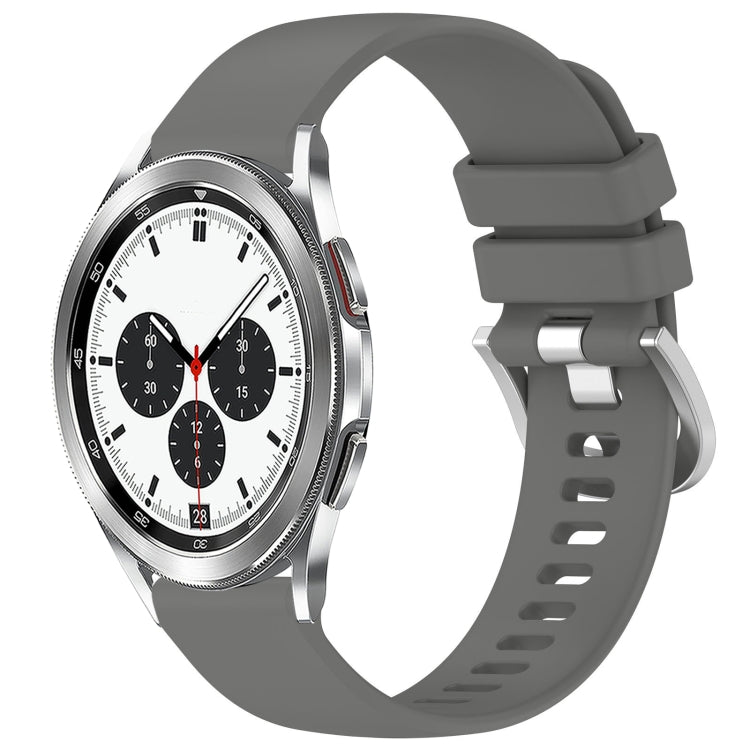 Liquid Glossy Silver Buckle Silicone Watch Band, Series 3