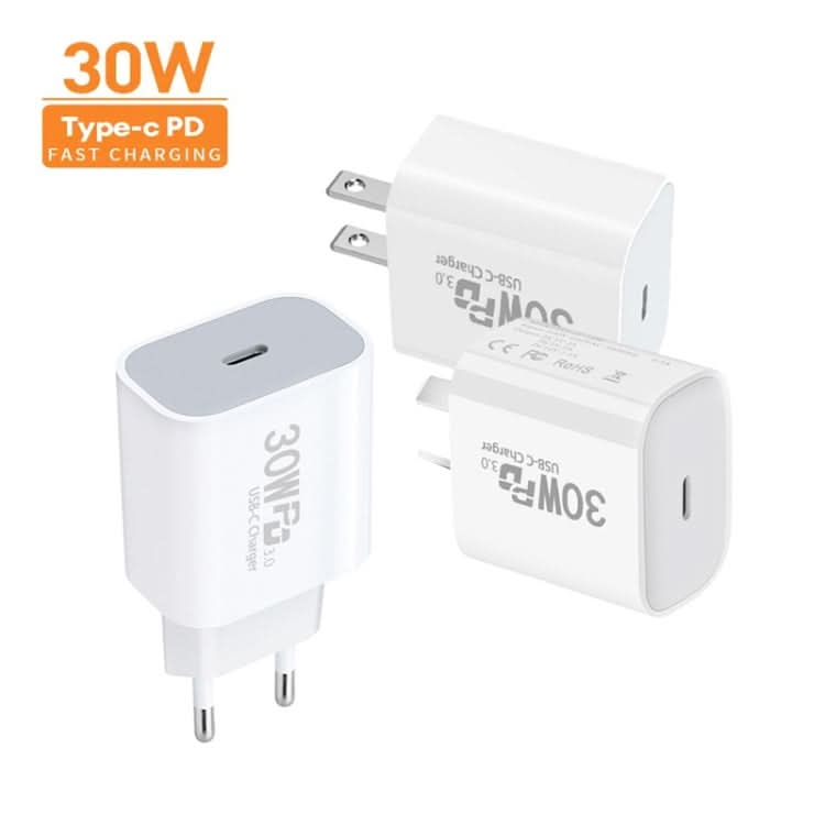 Single Port PD30W USB-C / Type-C Charger