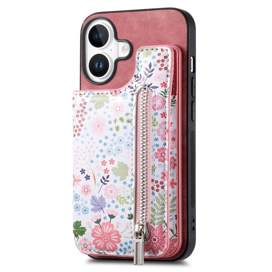 Retro Painted Zipper Wallet Back Phone Case, Series 3