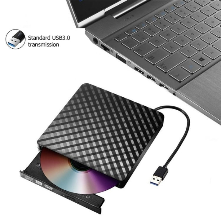 633 Rhombus Pattern USB3.0 Computer Laptop External Optical Drive Burner DVD Write