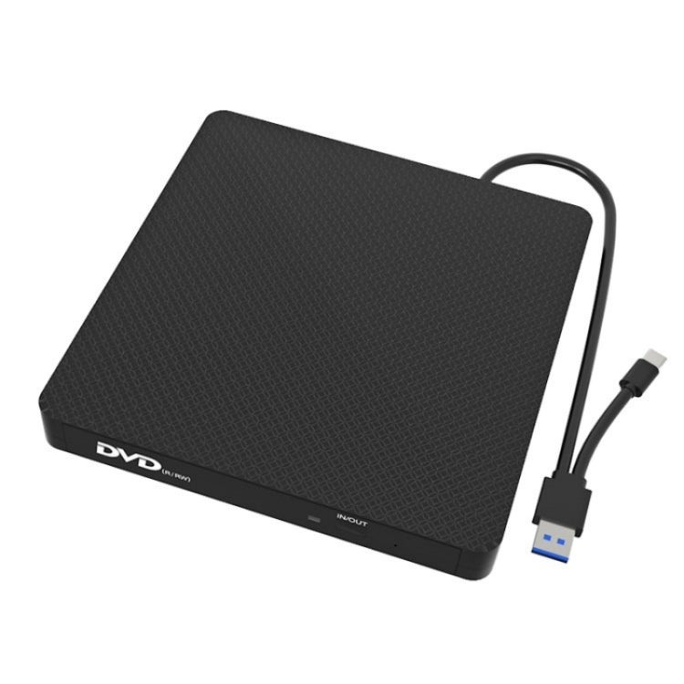 XD009 External CD Reader VCD Burner Ultra-thin Design Laptop Computer USB 3.0+Type-C DVD Drive My Store