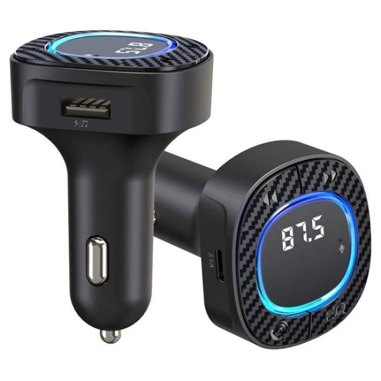 C42 Type-C + USB Car Charger Adapter Bluetooth Hands-free Call MP3 Music Player FM Transmitter ÎҵÄÉ̵ê