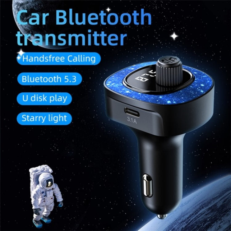 C41 Star Light Car Charger ABS Adapter FM Transmitter Bluetooth Hands-free Call MP3 Music Player ÎҵÄÉ̵ê