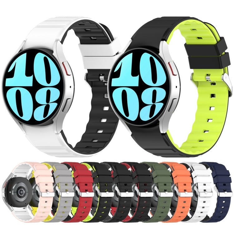 Two Color Horizontal Silicone Watch Band, Series 1