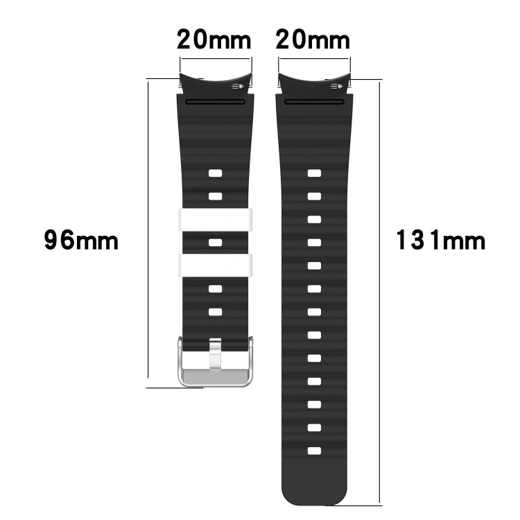 Two Color Horizontal Silicone Watch Band, Series 1