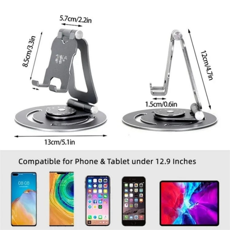 G60 Portable Folding 360-Degree Rotating Desktop Phone Tablet Holder Reluova