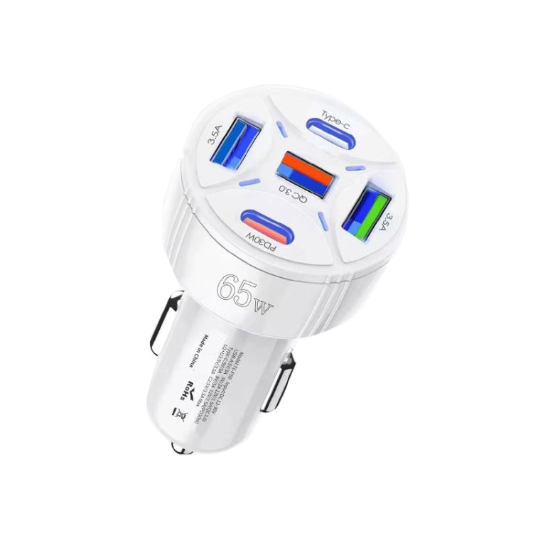 TE-P50 65W PD30W Type-C x 2 + USB x 3 Multi Port Car Charger