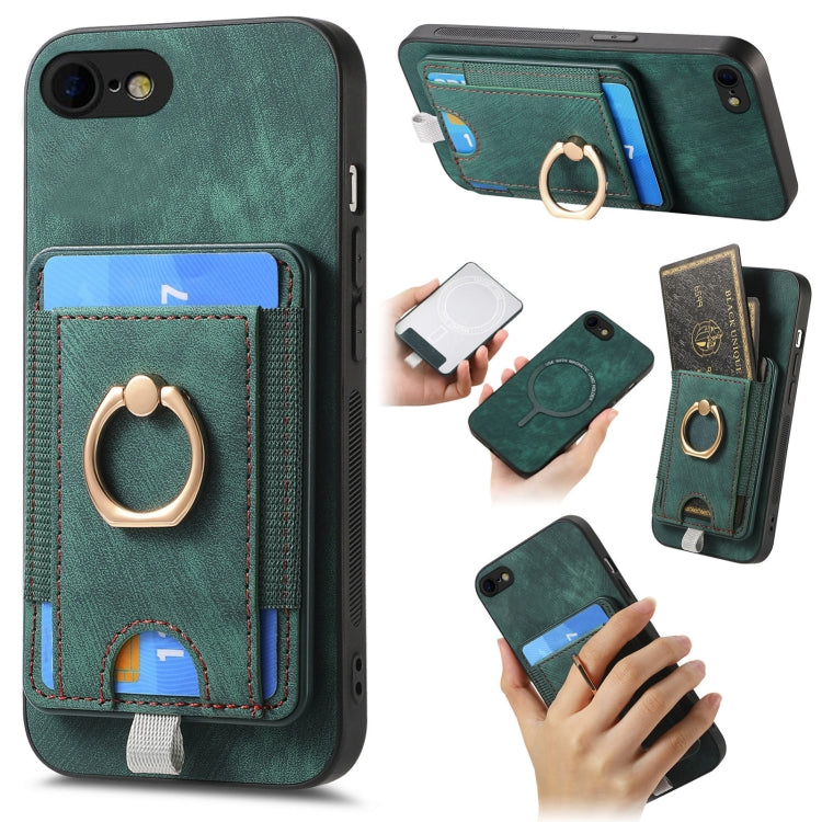 Retro Splitable Magnetic Card Bag Leather Phone Case, Series 6