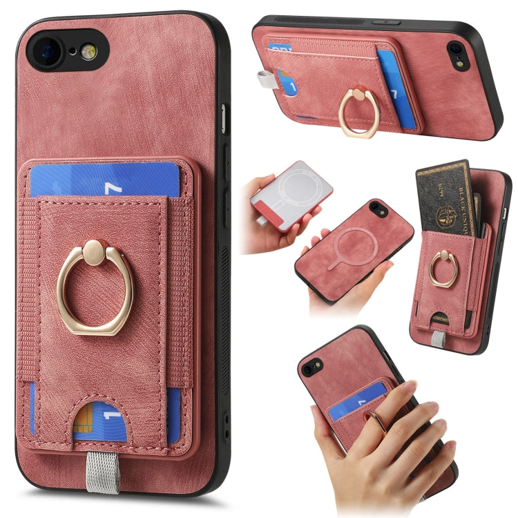 Retro Splitable Magnetic Card Bag Leather Phone Case, Series 4