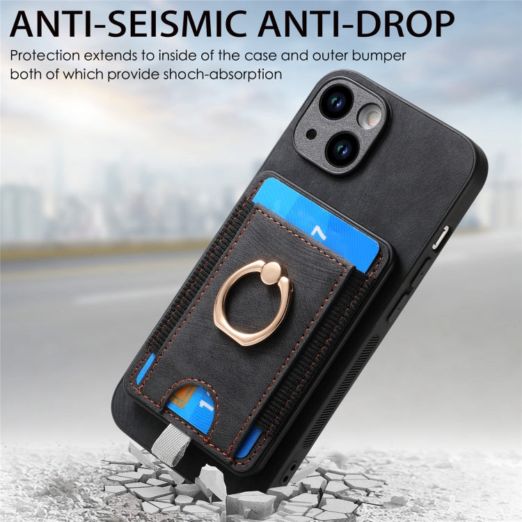 Retro Splitable Magnetic Card Bag Leather Phone Case, Series 4