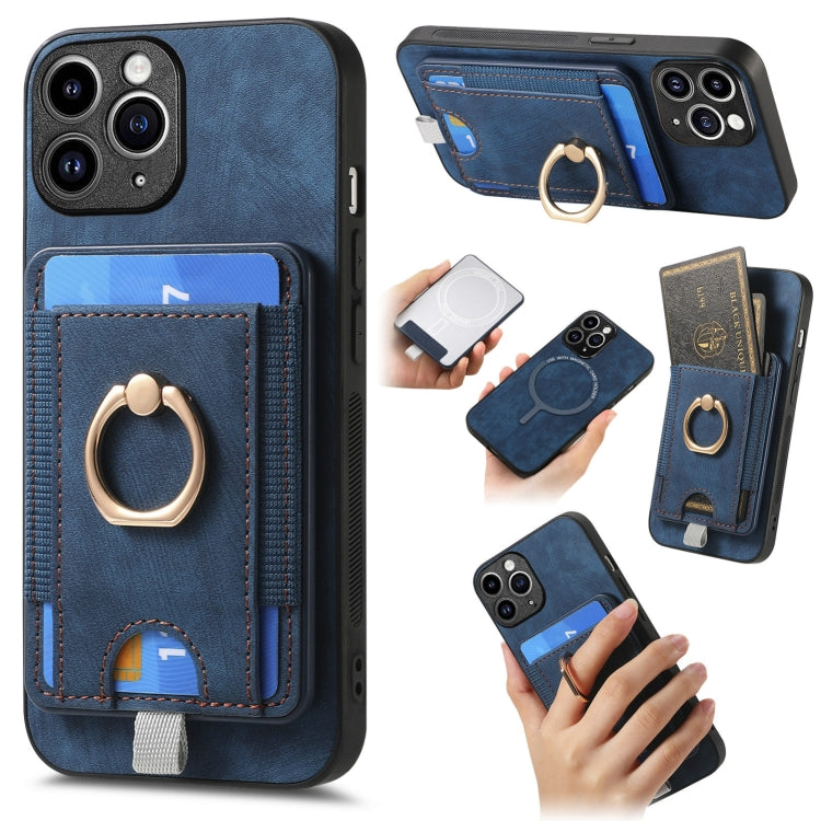 Retro Splitable Magnetic Card Bag Leather Phone Case, Series 4