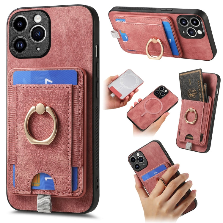 Retro Splitable Magnetic Card Bag Leather Phone Case, Series 4