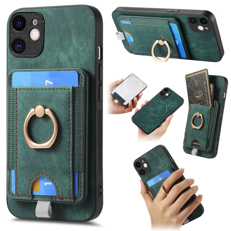 Retro Splitable Magnetic Card Bag Leather Phone Case, Series 1