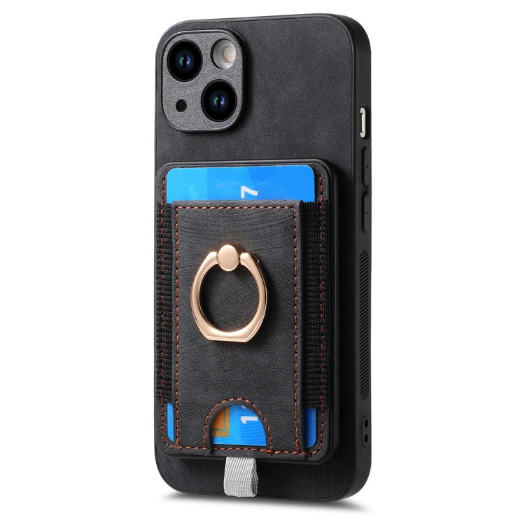 Retro Splitable Magnetic Card Bag Leather Phone Case, Series 6