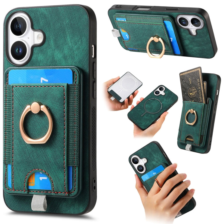 Retro Splitable Magnetic Card Bag Leather Phone Case, Series 3