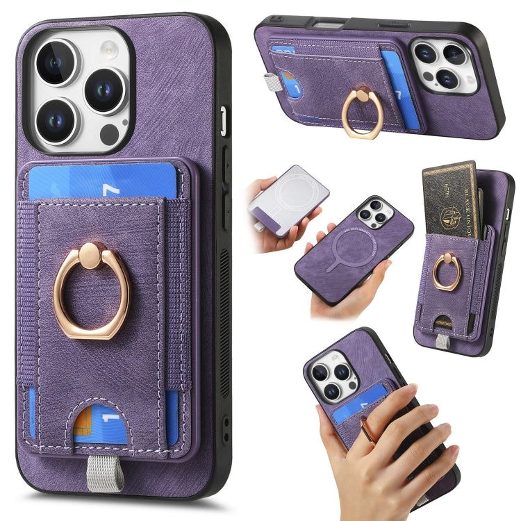 Retro Splitable Magnetic Card Bag Leather Phone Case, Series 5