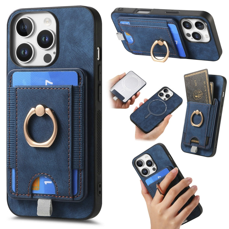 Retro Splitable Magnetic Card Bag Leather Phone Case, Series 3