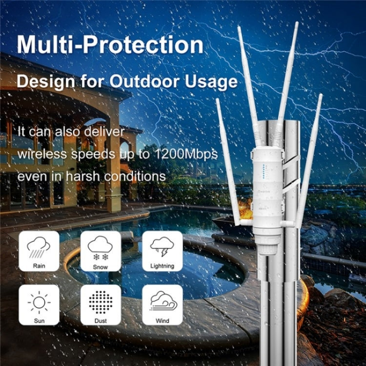 WAVLINK WN572HE4D AC1200 4G LTE WiFi Dual Band 4 Detachable Antennas Router