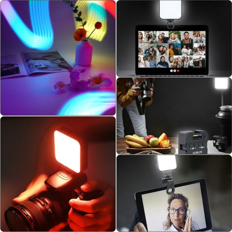 VLOGLITE T64RGB Mini Pocket Beauty Light Portable RGB Fill Light Cell Phone Camera Video Fill Light