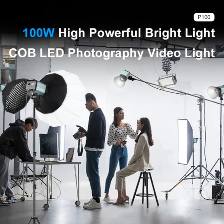 VLOGLITE P100 Professional Photography Video Fill Light 100W High Powerful Bright COB LED Light