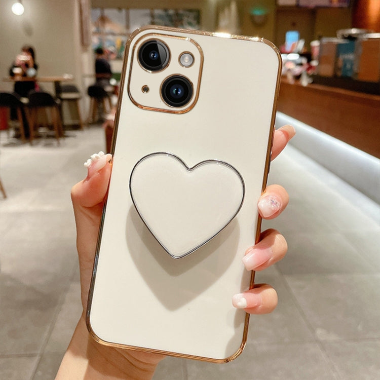 Electroplating Love Heart Holder TPU Phone Case, Series 4