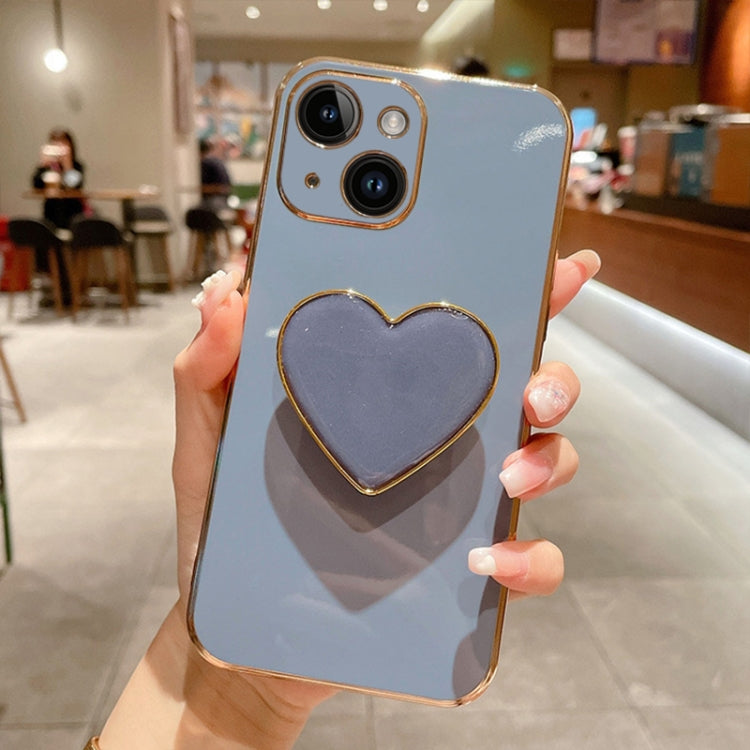 Electroplating Love Heart Holder TPU Phone Case, Series 4