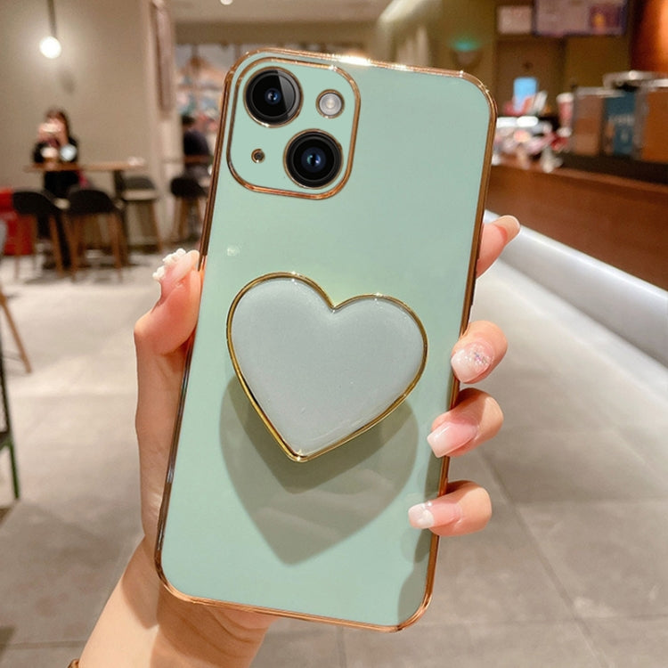 Electroplating Love Heart Holder TPU Phone Case, Series 2