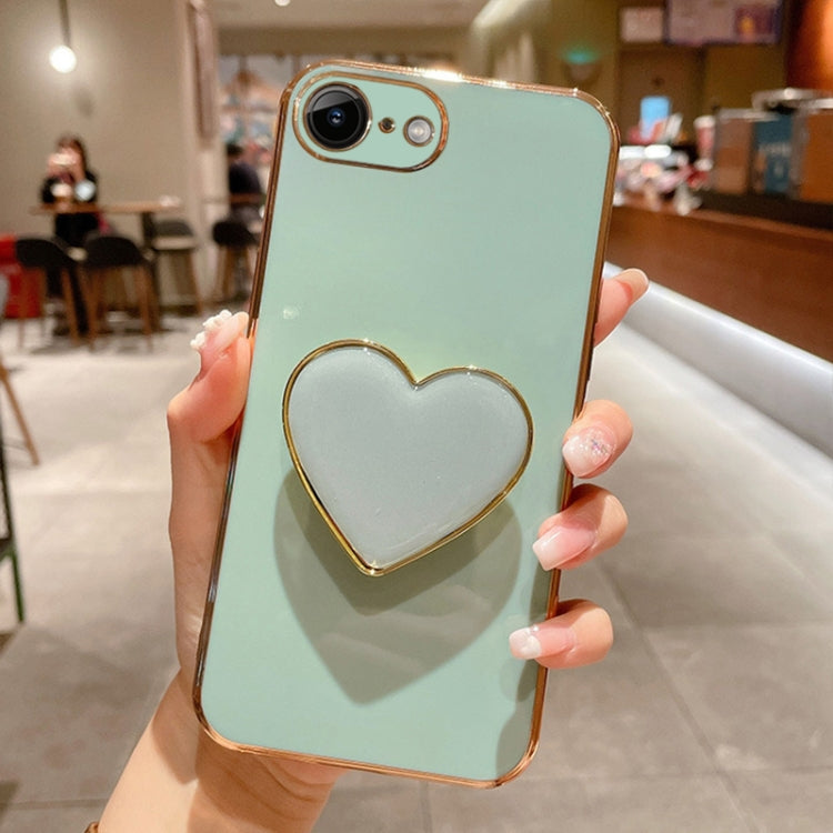 Electroplating Love Heart Holder TPU Phone Case, Series 2