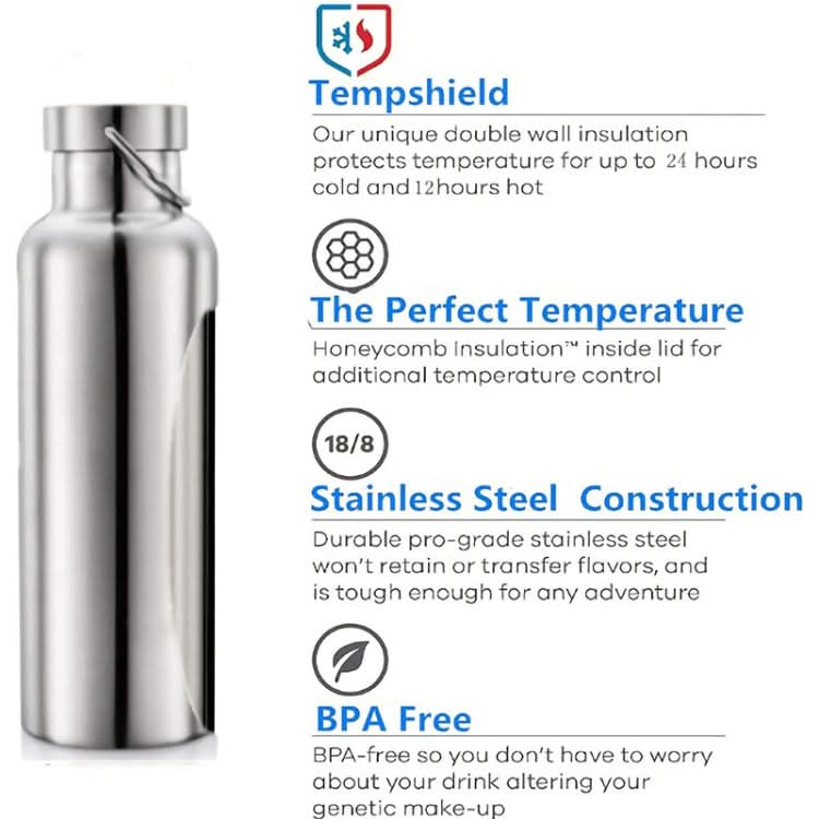 JUNSUNMAY 304 Stainless Steel Vacuum Bottle Wide Mouth Insulated Water Bottle Reluova