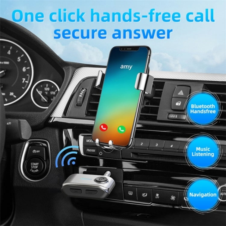 With Type-C Input TF Card Slot Hands-Free AUX Car Bluetooth Receiver