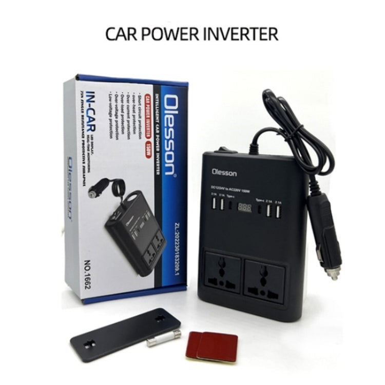 Car 150W Power Socket Cigarette Lighter Car Charger 4USB+2Type-C Car Power Inverter ÎҵÄÉ̵ê