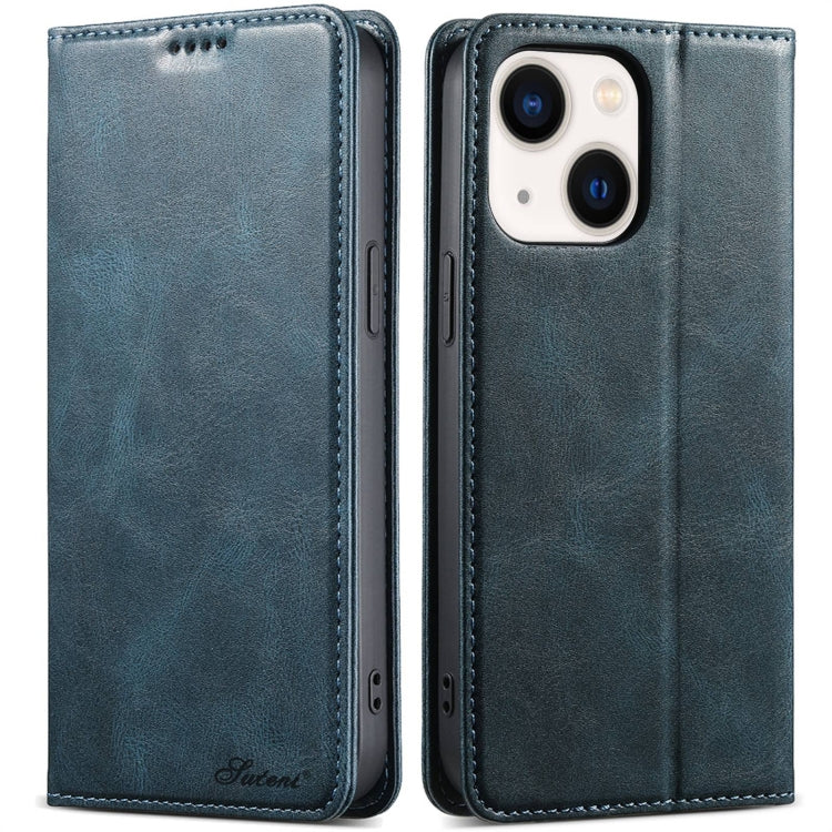 Suteni J02 Oil Wax Wallet Leather Phone Case, Series 5