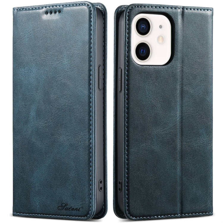 Suteni J02 Oil Wax Wallet Leather Phone Case, Series 5