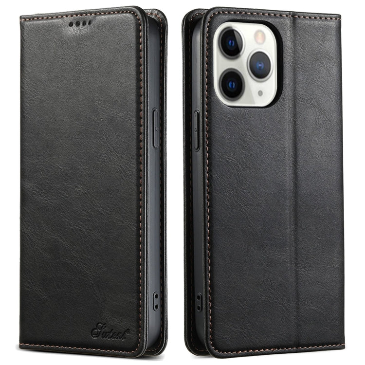 Suteni J02 Oil Wax Wallet Leather Phone Case, Series 2