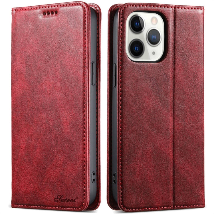 Suteni J02 Oil Wax Wallet Leather Phone Case, Series 2