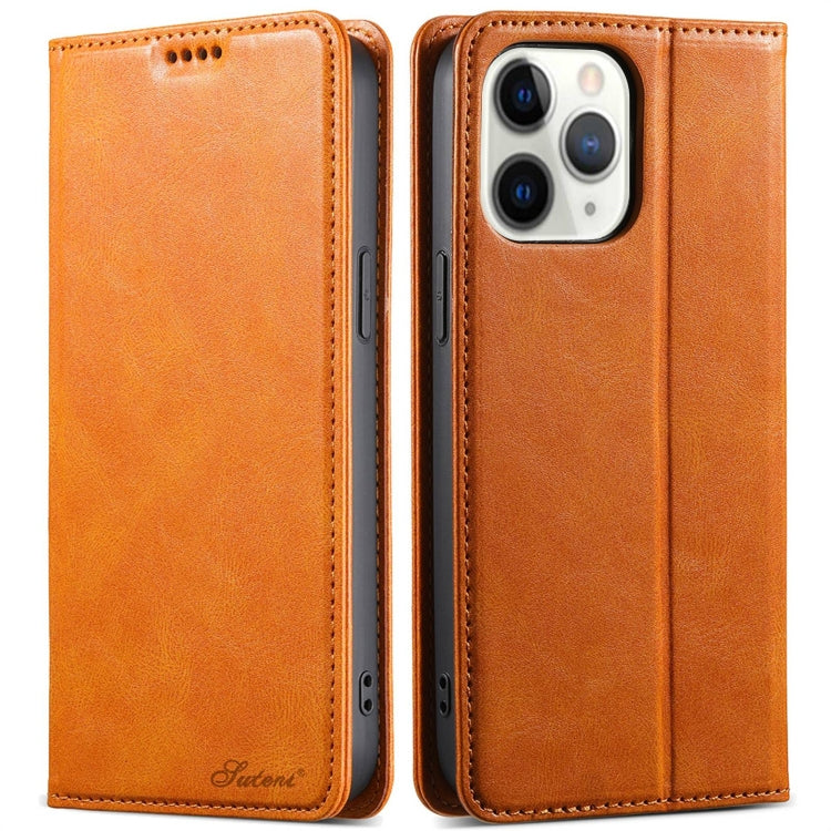 Suteni J02 Oil Wax Wallet Leather Phone Case, Series 2