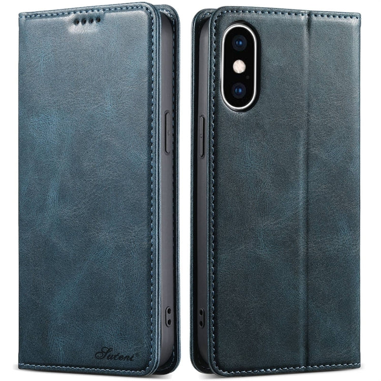 Suteni J02 Oil Wax Wallet Leather Phone Case, Series 3