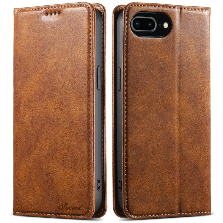 Suteni J02 Oil Wax Wallet Leather Phone Case, Series 4