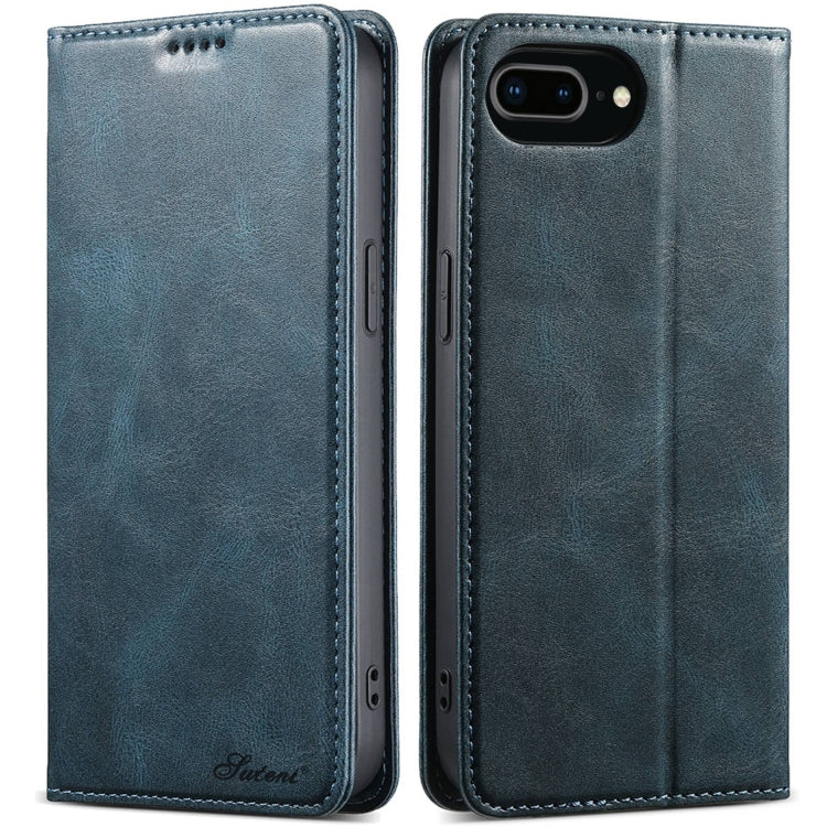 Suteni J02 Oil Wax Wallet Leather Phone Case, Series 4